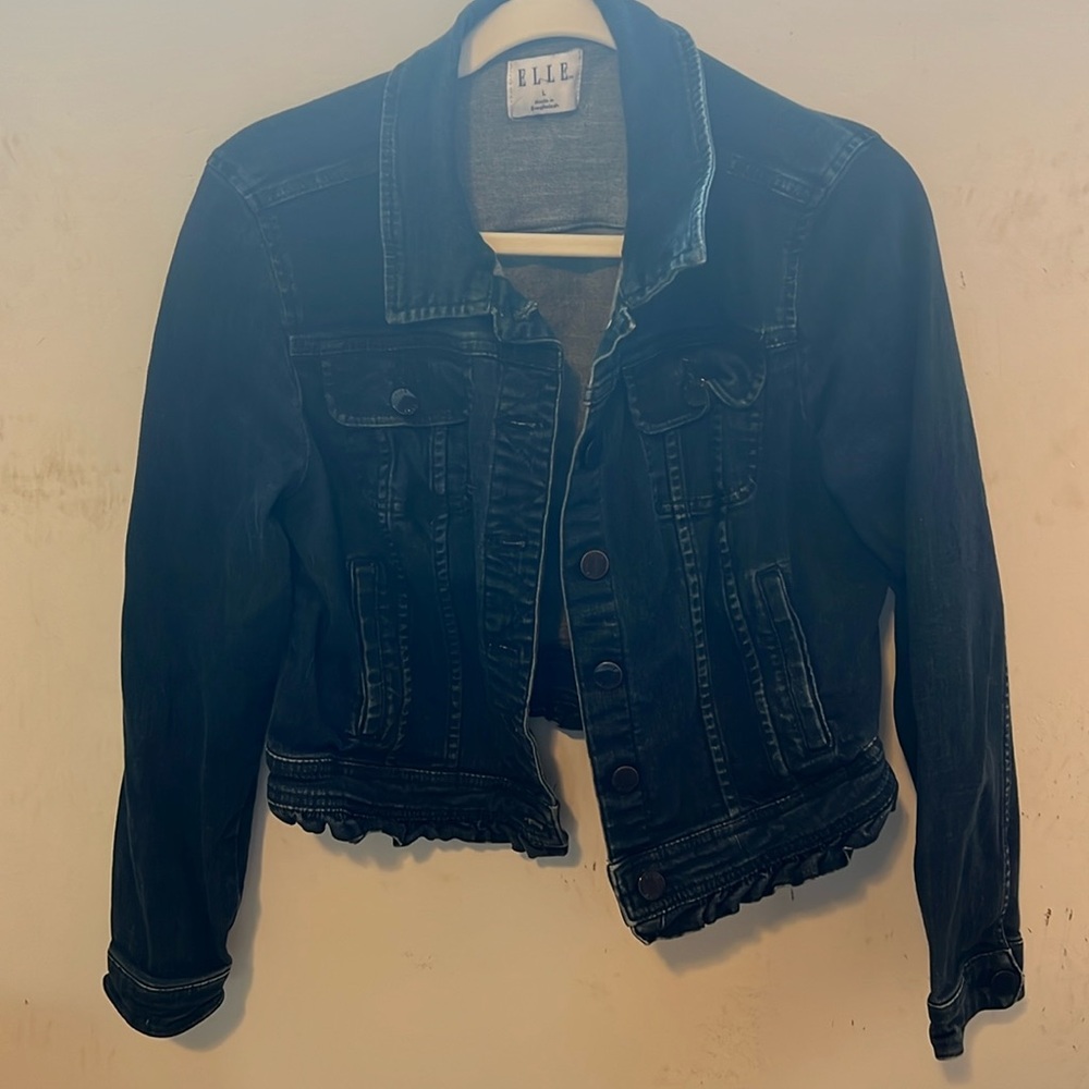 Dark Blue Elle Denim Jacket size Large